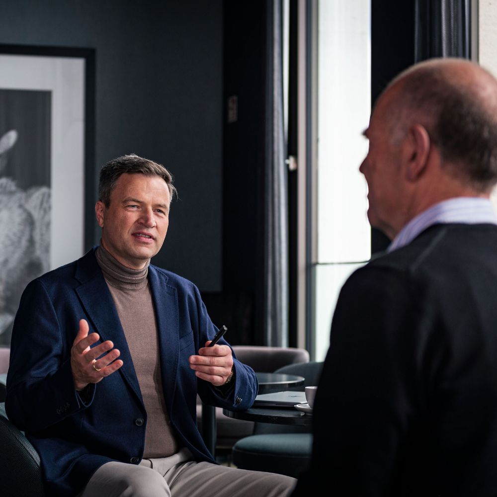 Unternehmer wird bei der Vermögensberatung Hofmann unabhängig beraten.